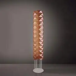 Piantana Moderna Prisma Polilux ® Rame E Metallo 3 Luci E27