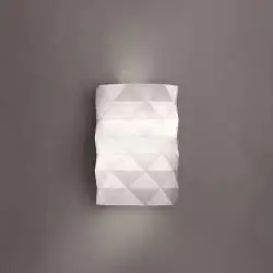 Applique Moderna Prisma Polilux ® Bianco 1 Luce E27