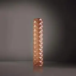 Piantana Moderna Prisma Polilux ® Rame E Metallo 3 Luci E27 H122Cm