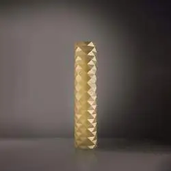 Piantana Moderna Prisma Polilux ® New Gold E Metallo 3 Luci E27 H122Cm