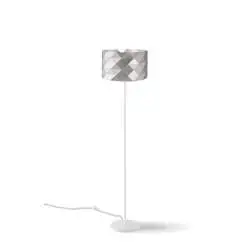 Piantana Moderna Prisma Polilux ® Argento E Metallo 1 Luce E27