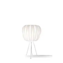 Lampada Da Scrivania 3 Piedi Moderna Queen Polilux ® Bianco E Metallo 1 Luce E27