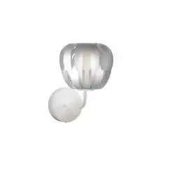 Applique Moderna Queen Polilux ® Argento E Metallo 1 Luce E14