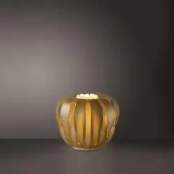 Lampada Da Scrivania Moderna Queen Polilux ® New Gold 1 Luce E27 D42Cm