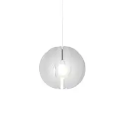 Sospensione Moderna Space Collection Polilux ® Satinato Metallo Cromo 1 Luce E27