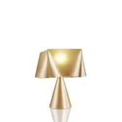 Lampada Da Scrivania Moderna Wanda Polilux ® New Gold 1 Luce E14