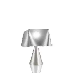 Lampada Da Scrivania Moderna Wanda Polilux ® Argento 1 Luce E14
