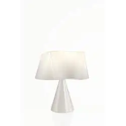 Lampada Da Scrivania Moderna Wanda Polilux ® Bianco 1 Luce E14