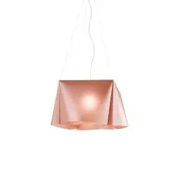 Sospensione Moderna Wanda Polilux ® Rame E Metallo Cromo 1 Luce E27 D60Cm