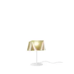 Lampada Da Scrivania Moderna Wanda Polilux ® New Gold E Metallo 1 Luce E14