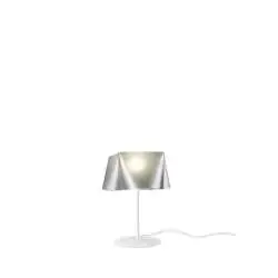 Lampada Da Scrivania Moderna Wanda Polilux ® Argento E Metallo 1 Luce E14
