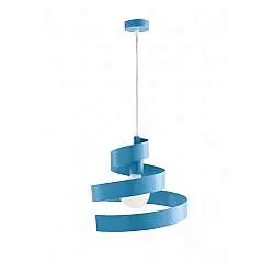 Sospensione Helix 1 Luce Blu e Bianco LuceArt Classic