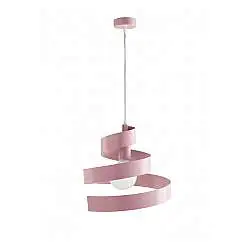 Sospensione Helix 1 Luce Rosa e Bianco LuceArt Classic