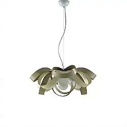 Sospensione Primula 4 Luci Tortora LuceArt Classic