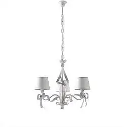 Lampadario Shabby Chic Lucy 3 Luci Bianco LuceArt Classic