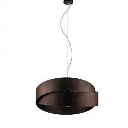 Sospensione Astro 2 Luci Marrone e Nero LuceArt Classic