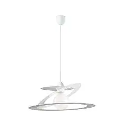 Sospensione Geko 1 Luce Bianco e Grigio LuceArt Classic