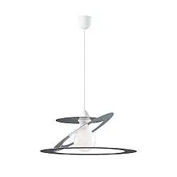 Sospensione Geko 1 Luce Grigio e Bianco LuceArt Classic