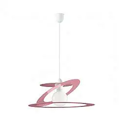 Sospensione Geko 1 Luce Rosa e Bianco LuceArt Classic