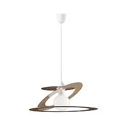 Sospensione Geko 1 Luce Tortora e Bianco LuceArt Classic