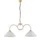 Lampadario Rustico Anemone 2 Luci Avorio e Bianco LuceArt Classic
