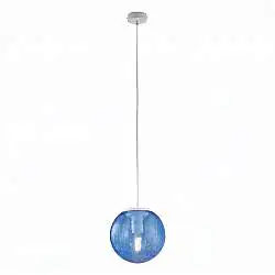 Sospensione Andromeda 1 Luce Azzurro E Bianco Luceart Design