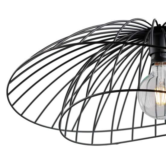 Sospensione Contemporanea Adelaide In Metallo Nero 1 Luce E27 LA184-LX-SP-NR
