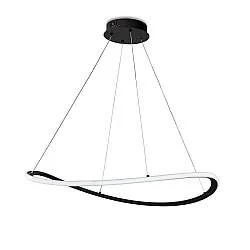 Sospensione Moderna Darwin Plastica Nera Led 40W Dimmerabile 3000-4000-6000K