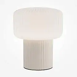 Lampada Da Tavolo Moderna Omaggio Ceramica E Vetro 1 Luce G9