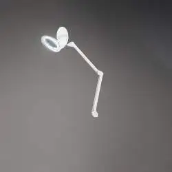 Lampada Da Scrivania Contemporanea Close Metallo Bianco Led 12W 3000K