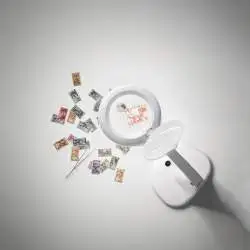 Lampada Da Scrivania Contemporanea Close Acrilico Bianco Led 6,5W 3000K