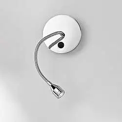 Applique Contemporanea Spy Metallo Cromo Lucido Led 3W 3000K