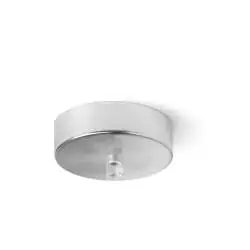 Rosone In Metallo Cromo Spazzolato D10Cm