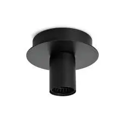 Plafoniera Contemporanea Up And Down Metallo Nero 1 Luce E27