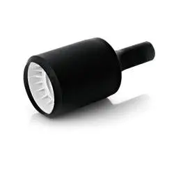 Portalampada In Gomma Colore Nero