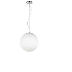 Sospensione Contemporanea Grape Metallo Vetro Bianco 2 Luci E27