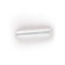 Applique Moderna Bend Metallo Bianco Acrilico Led 30W 4000K L60