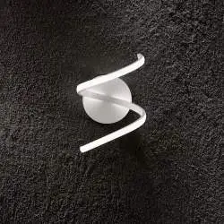 Applique Moderna Nest Metallo Bianco Led 18W Dimmerabile Ip20