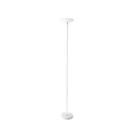 Piantana Moderna Febe Metallo Bianco Vetro Led 18W 3000K