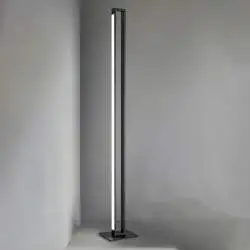 Piantana Industrial-Minimal-Nordico Sway Metallo Nero Acrilico Led 27W 3000K