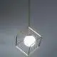 Sospensione Contemporanea Cube Metallo Oro 1 Luce E27