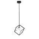 Sospensione Contemporanea Cube Metallo Nero 1 Luce G9
