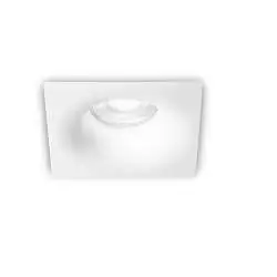 Faretto Incasso Quadrato Moderno Oasis Alluminio Bianco 1 Luce Gu10