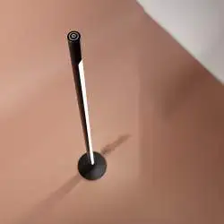 Piantana Moderna Stick Metallo Nero Acrilico Led 22W 3000K