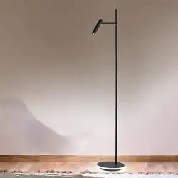 Piantana Moderna Gambo Metallo Nero Acrilico Led 6W 3000K