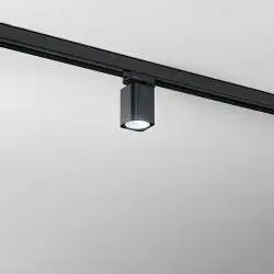 Faretto Per Binario Alluminio Nero 1 Luce Gu10