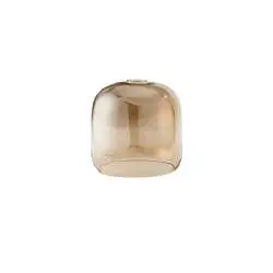 Diffusore Anima Vetro Soffiato Ambra Specchiato D22 E27