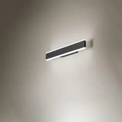 Applique Moderna Kante Metallo Nero Acrilico Led 24W Cct 3000/4000/6000K