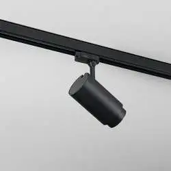 Faretto Cilindrico Per Binario Metallo Nero Led 30W 4000K