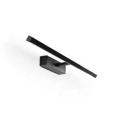 Applique Moderna Riga Metallo Nero Acrilico Led 12W 3000K